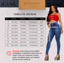 Calça Jeans Skinny Cintura Alta 2 Botões